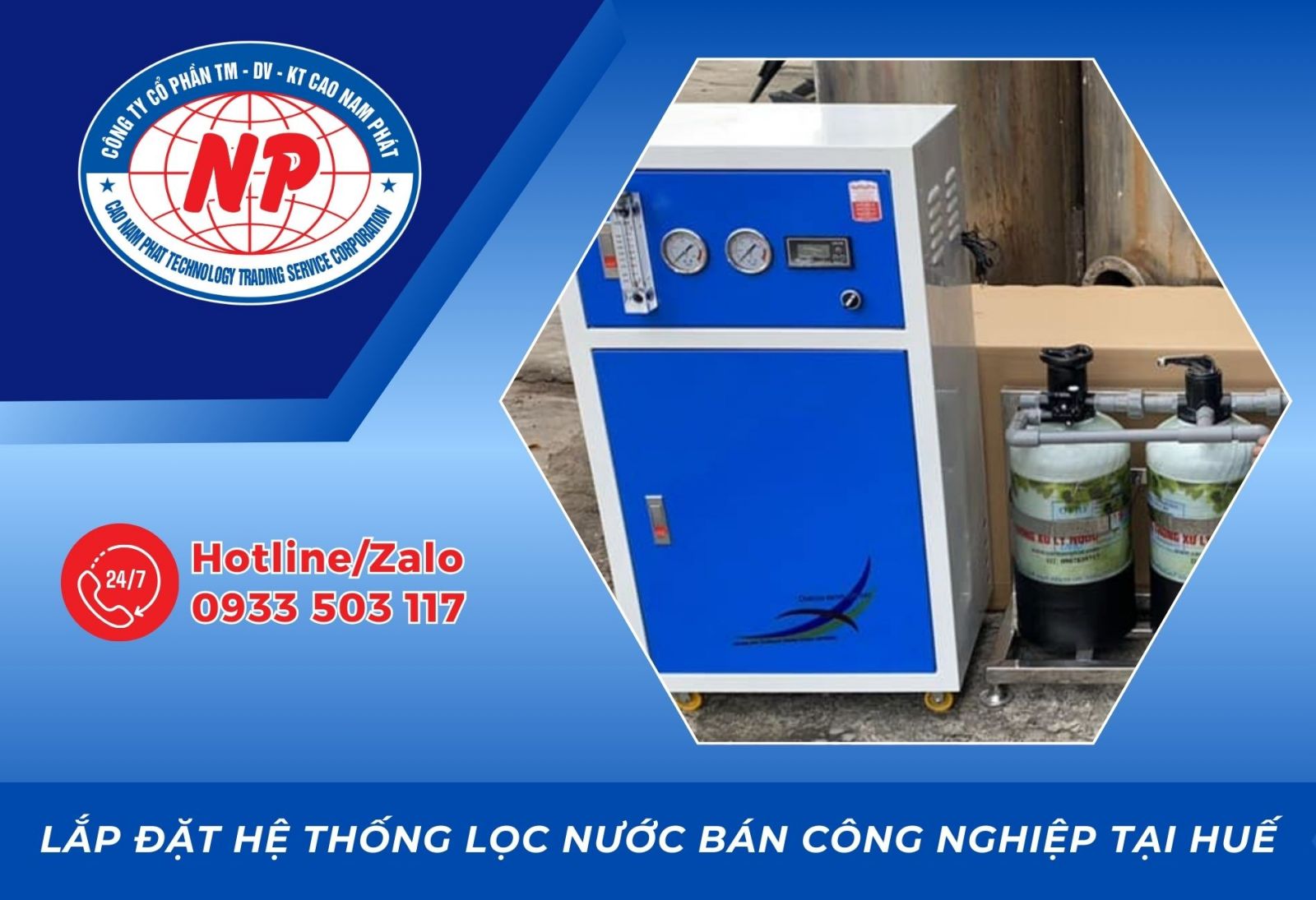 Lắp đặt Hệ Thống Lọc Nước Bán Công Nghiệp Tại Huế