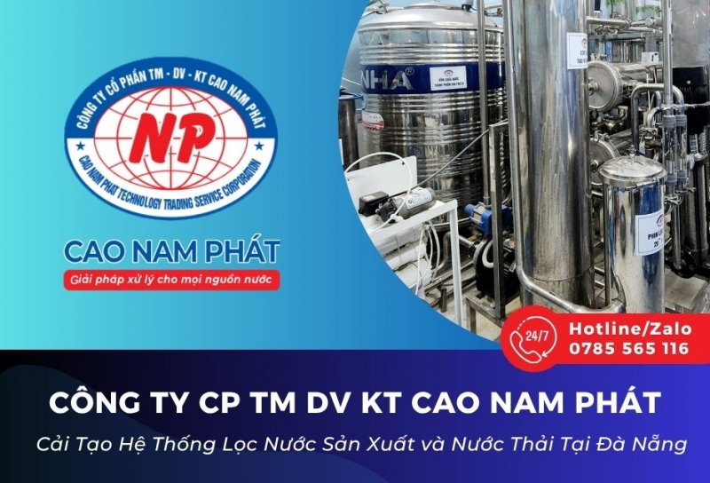 Cải Tạo Hệ Thống Lọc Nước Sản Xuất và Nước Thải Tại Đà Nẵng