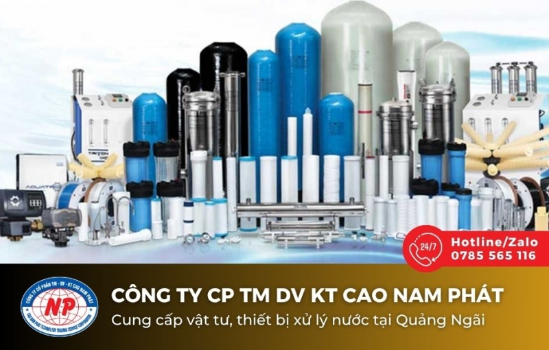 Cung cấp vật tư, thiết bị xử lý nước tại Quảng Ngãi