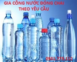 Gia công nước đóng chai theo yêu cầu, mẫu mã tem nhãn của khách hàng