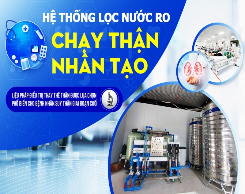 Hệ thống lọc nước RO chạy thận nhân tạo tại Huế