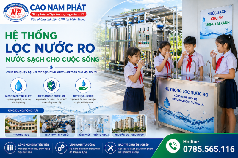 Máy lọc nước trường học tại Quảng Trị | Bảo trì & Lắp đặt chuẩn QCVN