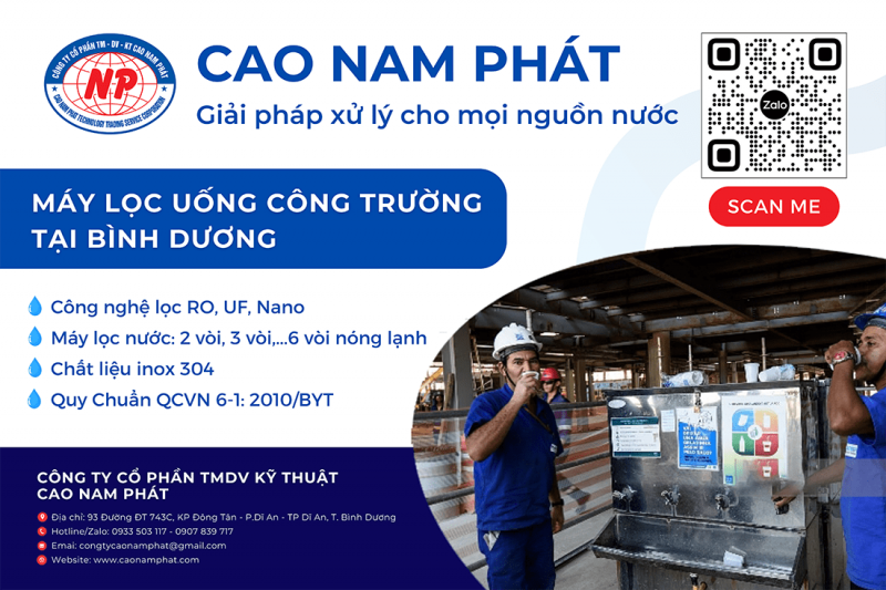 Máy lọc Nước Uống Công Trường Tại Bình Dương