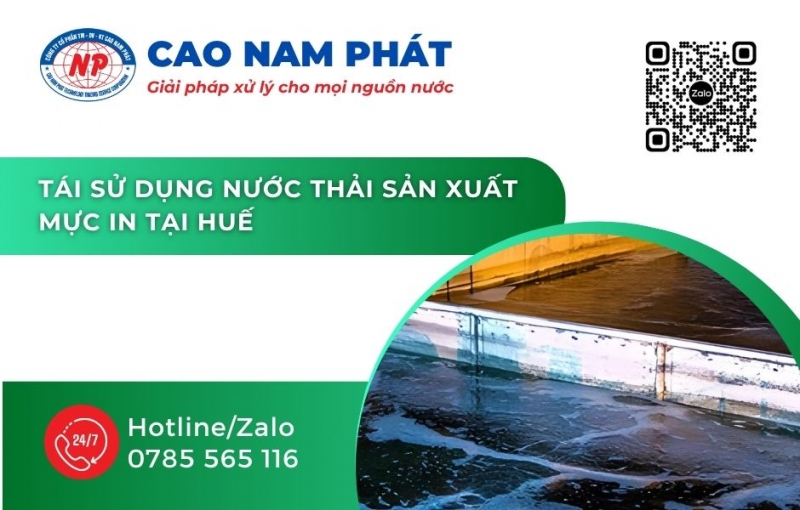 Tái Sử Dụng Nước Thải Sản Xuất Mực In Tại Huế