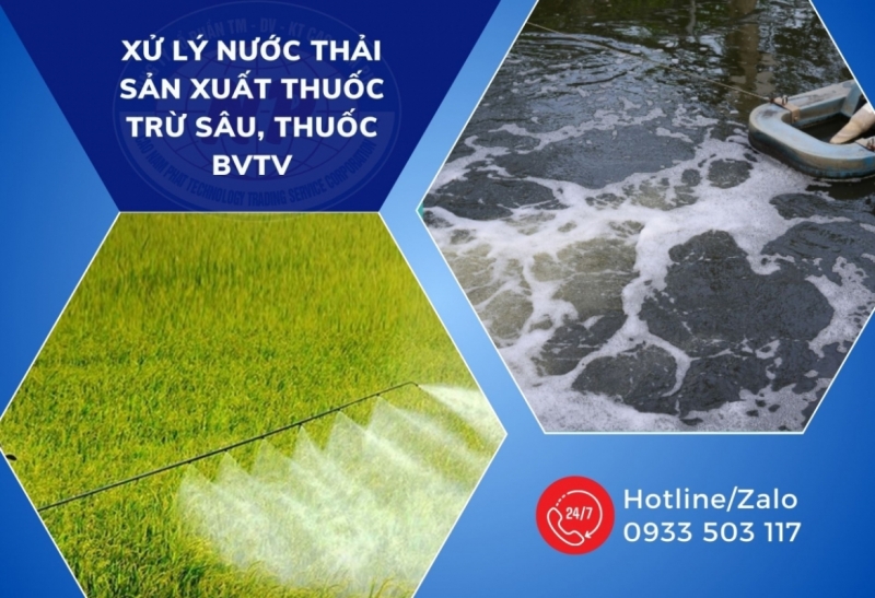 Xử Lý Nước Thải Sản Xuất Thuốc Trừ Sâu, thuốc BVTV tại Huế