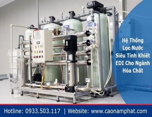 Hệ Thống Lọc Nước Siêu Tinh Khiết EDI Cho Ngành Hóa Chất